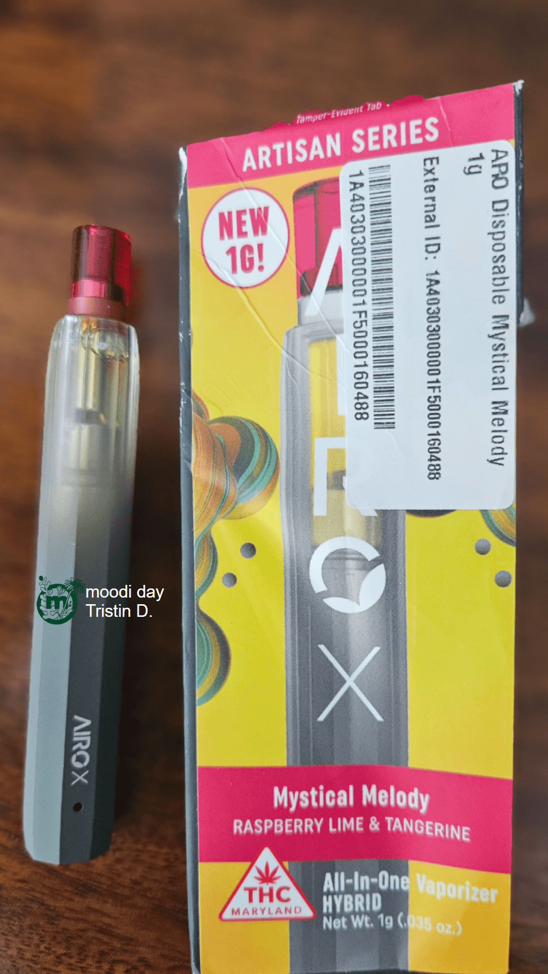 Airox Disposable Pen Blinking Yellow Our Vapes - Airo Brands